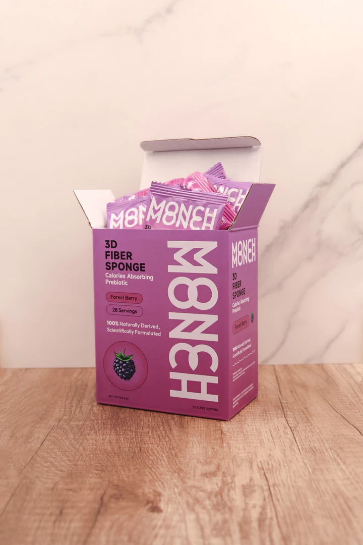 A pink carton of fresh blackberries labeled "Best of the Month."